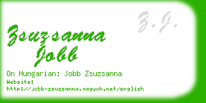 zsuzsanna jobb business card